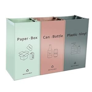 Recycling Bin Bags Set of 3 Waterproof Reusable Trash Sorter Kitchen Home Bins